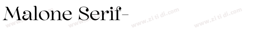 Malone Serif字体转换